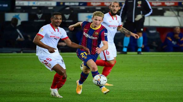 برشلونة يكتفي بالتعادل أمام إشبيلية في الليغا