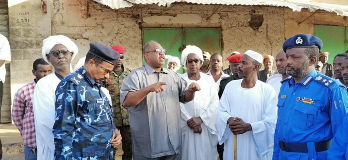 والي شمال كردفان يتفقد سوق الأبيض عقب الأحداث الأخيرة