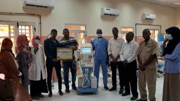 شركة أسمنت عطبرة تتبرع بماكينة لغسيل الكلى لمركز الفاشر