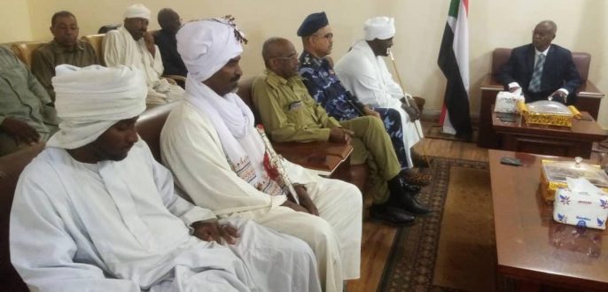 والي الشمالية يستقبل ناظر عموم الكبابيش