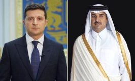 أمير قطر يتلقى اتصالًا هاتفياً من الرئيس الأوكراني