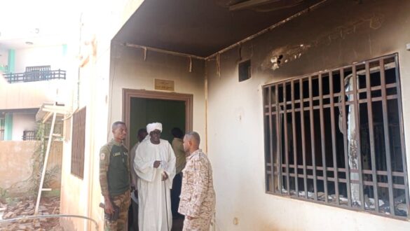 والي الخرطوم يتفقد مباني المجلس الأعلى للتنمية البشرية وأكاديمية الخرطوم للعلوم الإدارية بعد تعرضها للتخريب والنهب
