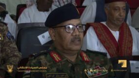 الفريق إبراهيم جابر يخاطب الاحتفال بمئوية القوات المسلحة