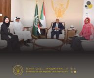 السفير عدوي يستقبل نظيرة القطري بالقاهرة