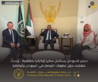 السفير عدوي يستقبل سفير أوكرانيا بالقاهرة