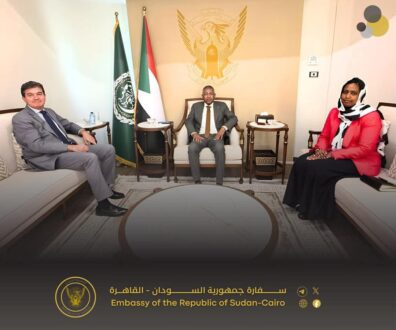 السفير عدوي يستقبل سفير مملكة إسبانيا لدى السودان