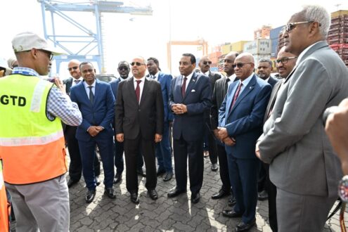 د. كامل إدريس يزور ميناء دورالي للحاويات والميناء متعدد الأغراض بجيبوتي