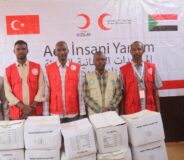 الهلال الأحمر السوداني يدشّن مساعدات غذائية لـ(3500) أسرة نازحة بشمال كردفان
