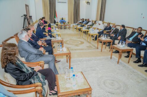 عقار يطلع وفد بعثة الاتحاد الأوروبي الزائر للسودان على حقائق الأوضاع في البلاد