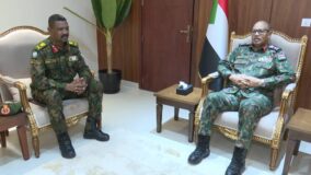  الفريق إبراهيم جابر يلتقي قائد درع السودان