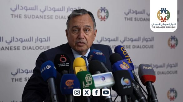 نبيل فهمي يوكد دعم جامعة الدول العربية لجهود لجنة الحوار السوداني 